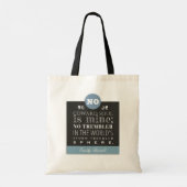 Tote Bag Citation de poème Emily Bronte - Aucune âme de cow (Dos)