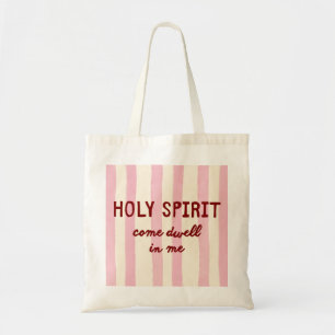 Tote Bag Citation de prière de l'Esprit Saint avec rayure r