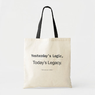 Tote Bag Citation de programmeur de la logique d'hier et de