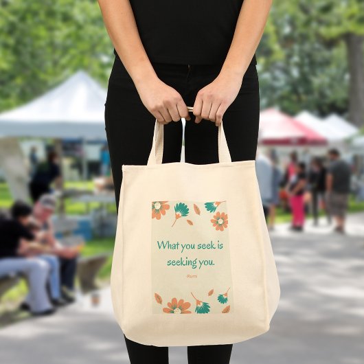 Tote Bag Citation de recherche de Rumi