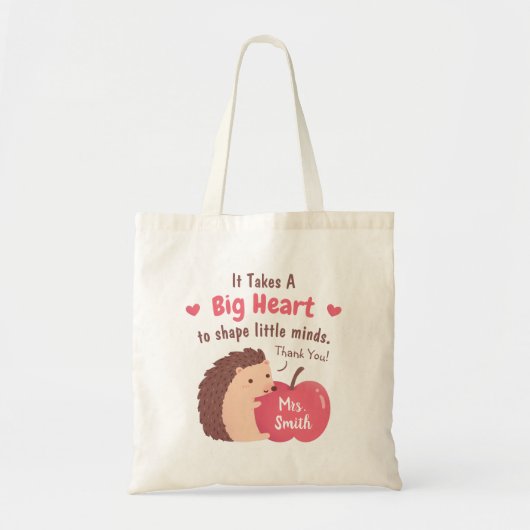 Tote Bag Citation de reconnaissance pour un professeur avec (Devant)