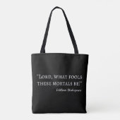 Tote Bag Citation de Shakespeare - Mal Mortels I (Dos)