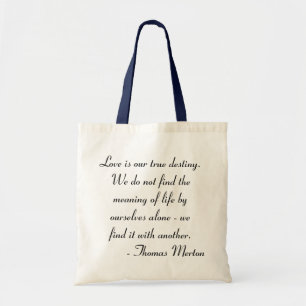 Tote Bag Citation de Thomas Merton