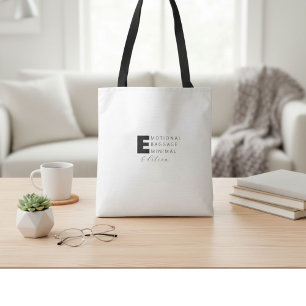Tote Bag Citation de typographie drôle et mignonne humour 