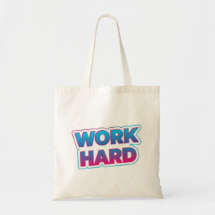 Tote Bag Citation de typographie motivationnelle Travaillez