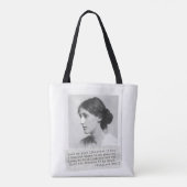 Tote Bag Citation de Virginia Woolf - Icônes de l'histoire  (Dos)