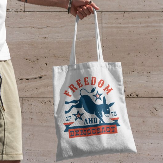 Tote Bag Citation démocrate Donkey