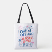 Tote Bag Citation d'enseignant drôle d'été (Dos)
