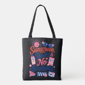 Tote Bag Citation d'enseignant drôle d'été (Dos)