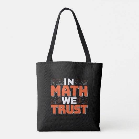 Tote Bag Citation d'enseignant en mathématiques - En mathém (Dos)
