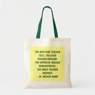 Tote Bag Citation d'enseignant inspirante