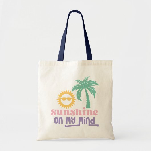 Tote Bag Citation d'été Boho Retro (Devant)