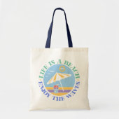 Tote Bag Citation d'été Boho Retro (Devant)