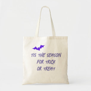 Tote Bag Citation D'Halloween & Batte Violette Tricot Ou Tr
