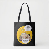 Tote Bag Citation d'humour de chat drôle Introverti (Devant)