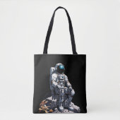 Tote Bag Citation drôle d'astronaute "J'ai besoin de plus d (Devant)