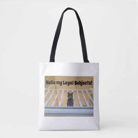 Tote Bag Citation drôle de chat tigré mignon (Devant)
