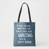 Tote Bag Citation drôle de problèmes de patchwork pour les (Devant)