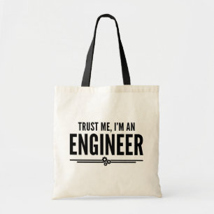 Tote Bag Citation drôle d'ingénieur de Faites-moi confian