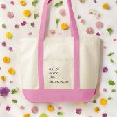Tote Bag Citation drôle mignonne fille moderne minimaliste
