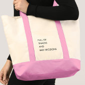Tote Bag Citation drôle mignonne fille moderne minimaliste