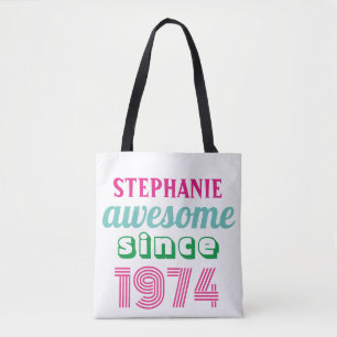 Tote Bag Citation drôle personnalisée pour 50e anniversaire