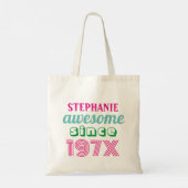 Tote Bag Citation drôle pour 50 ans (Dos)