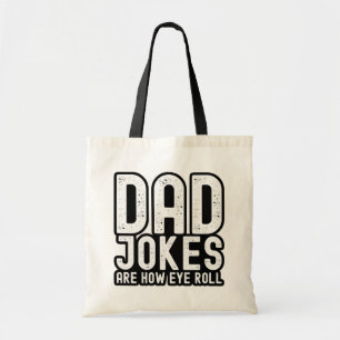 Tote Bag Citation drôle pour la fête des pères 'Les blagues
