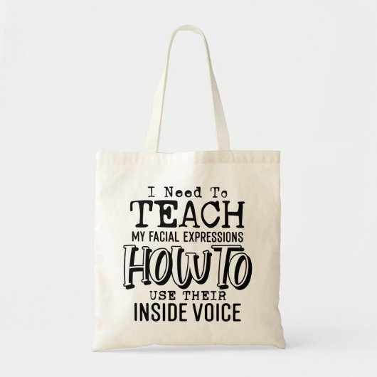 Tote Bag Citation drôle sarcastique (Devant)
