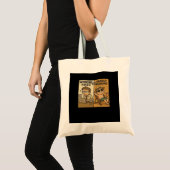 Tote Bag Citation Drôle Travaillant Dur Ou Travaillant Diff (Devant (produit))