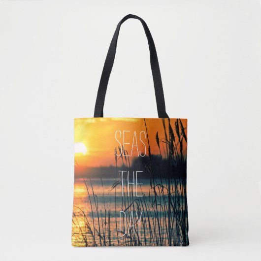 Tote Bag Citation du jour de Sunrise Seas (Devant)