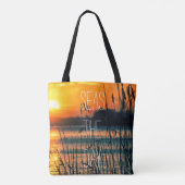 Tote Bag Citation du jour de Sunrise Seas (Dos)