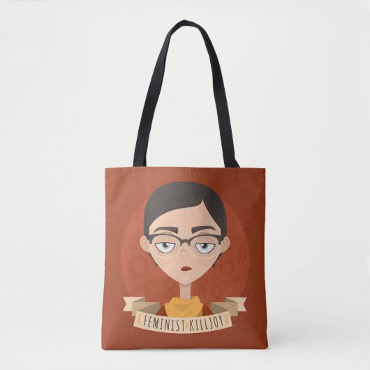 Tote Bag Citation féministe de trouble-fête (Devant)