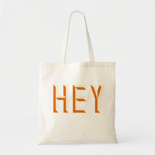 Tote Bag Citation Hey Typographie de slogan (Devant)