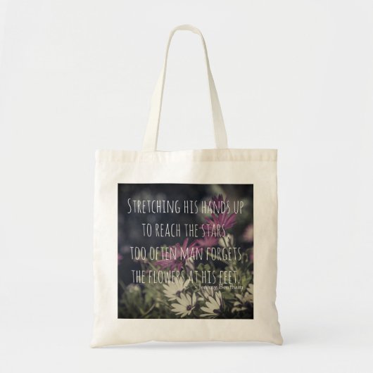 Tote Bag Citation inspirante de Jeremy Bentham (Devant)