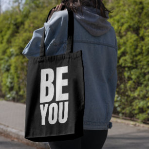 Tote Bag Citation inspirante minimaliste "SOIS TOI"