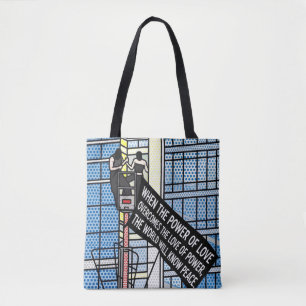 Tote Bag Citation Inspirante sur la Puissance de l'Amour en