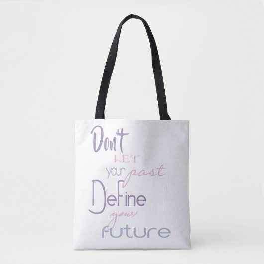Tote Bag Citation Inspiration - Définir votre avenir (Devant)