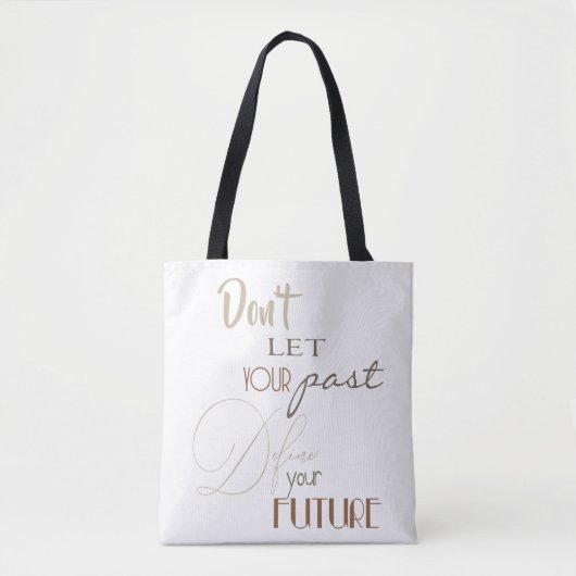 Tote Bag Citation Inspiration - Définir votre avenir (Devant)