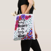 Tote Bag Citation inspirée florale lunatique mignonne de (De près)