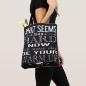 Tote Bag Citation Motivationnelle de la condition physique  (De près)