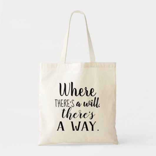 Tote Bag Citation Motivationnelle Inspirante Dit Typographi (Devant)