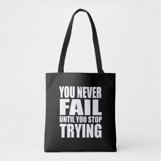 Tote Bag Citation motivationnelle réussie (Devant)
