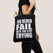 Tote Bag Citation motivationnelle réussie (De près)