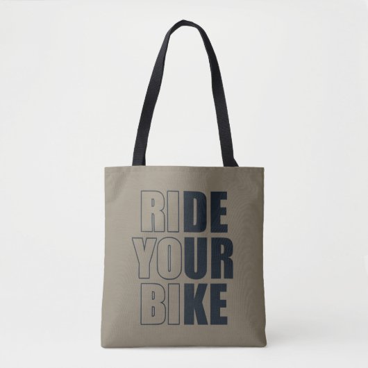 Tote Bag citation motivative VTT (Devant)