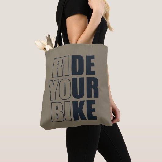Tote Bag citation motivative VTT (De près)