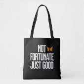 Tote Bag Citation Papillon Monarch 'Pas De Chance, Simpleme (Devant)