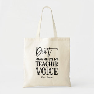 Tote Bag Citation personnalisée pour les enseignants
