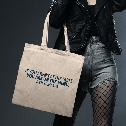 Tote Bag Citation politique motivationnelle de Ann Richards