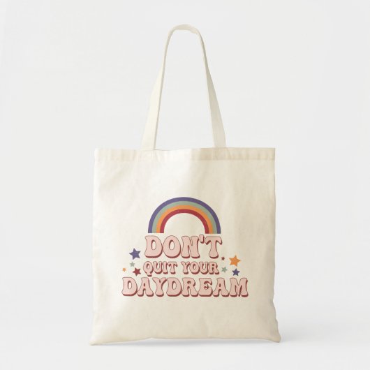 Tote Bag Citation positive de Hippie rétro (Devant)